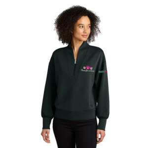 Paws For A Cure OGIO Women’s Transcend 1/4-Zip-Blacktop