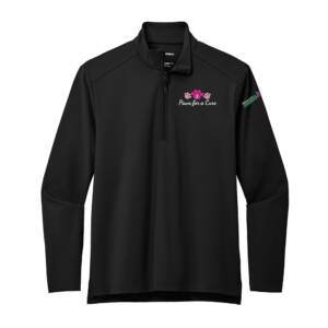 Paws For A Cure Port Authority C-FREE Double Knit 1/4-Zip Men-Black