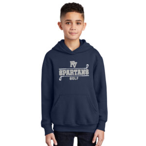 PV Golf Youth Hooded Sweatshirt – Navy