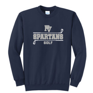 PV Golf Unisex Core Fleece Crewneck Sweatshirt – Navy