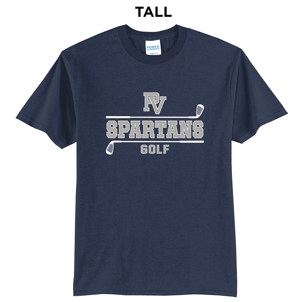 PV Golf Tall Core Blend short Sleeve T Shirts - Navy