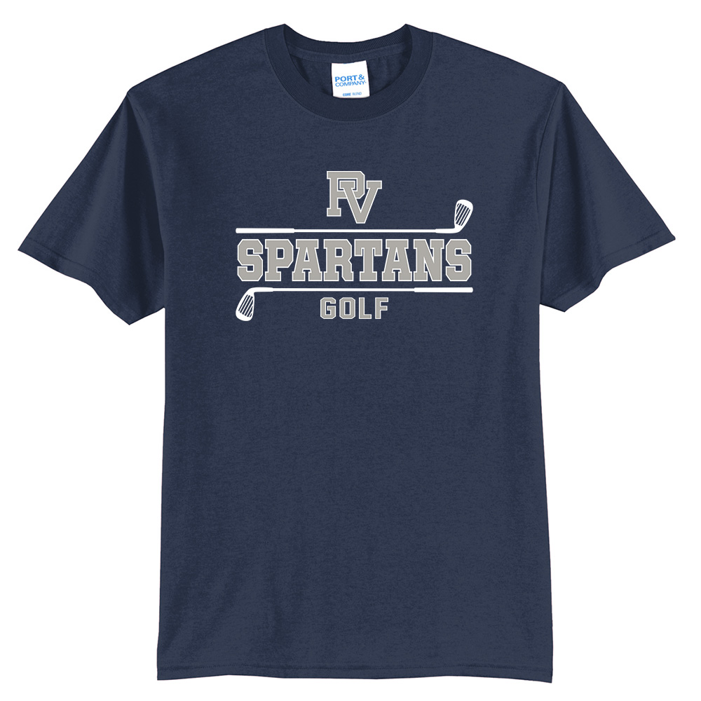 PV Golf Unisex Short Sleeve T- Navy