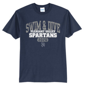 PV Girls Swim Unisex Short Sleeve Tee-navy