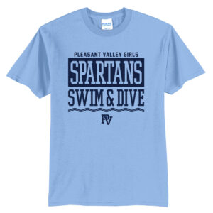 PV Girls Swim Unisex Short Sleeve Tee – LtBlue