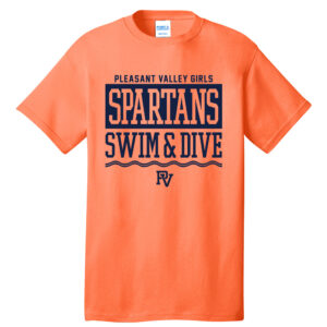 PV Girls Swim Unisex Short Sleeve Tee – NeonORANGE