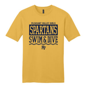 PV Girls Swim Unisex Premium Short Sleeve Tee- OchreYellowHeather