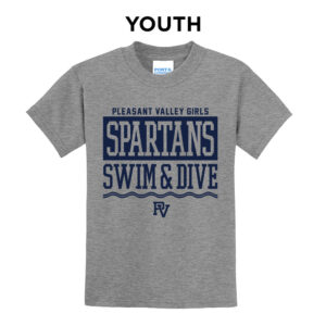 PV Girls Swim Youth Short Sleeve Tee – AthleticHeatherGrey