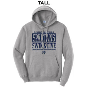PV Girls Swim TALL Classic Pullover Hooded Sweatshirt – AthleticHeatherGrey