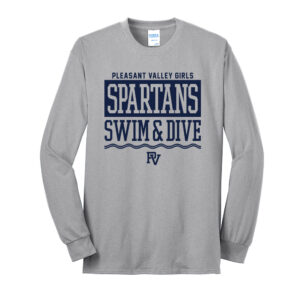 PV Girls Swim Unisex Long Sleeve Core Blend T Shirt – Ash