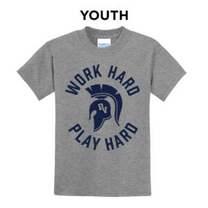 PV JR Wellness Youth Short Sleeve Tee- AthleticHeatherGrey
