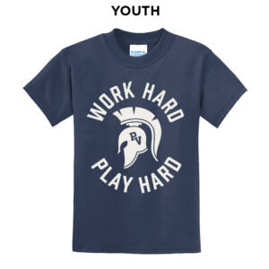 PV JR Wellness Youth Short Sleeve Tee – Navy