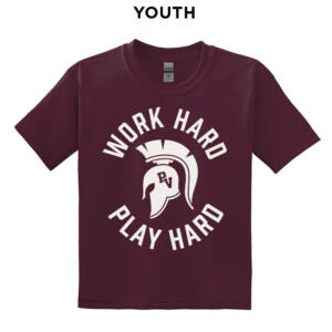 PV JR Wellness Youth Short Sleeve Tee – Maroon