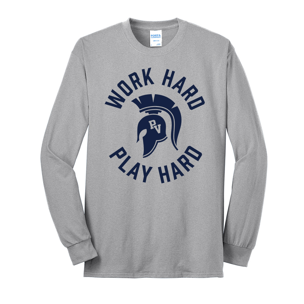 PV JR Wellness Unisex Long Sleeve Core Blend T Shirt - Ash