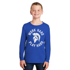 PV JR Wellness Youth Cotton Long Sleeve T Shirt – royal