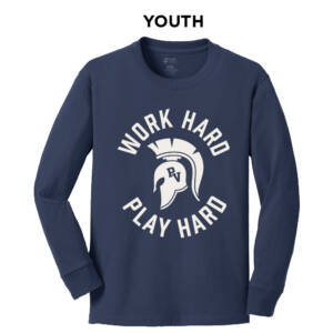 PV JR Wellness Youth Cotton Long Sleeve T Shirt – Navy