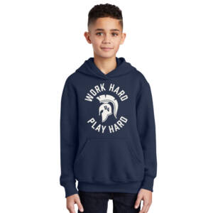 PV JR Wellness  Youth Hooded Sweatshirt – Navy