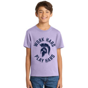 PV JR Wellness Youth Cotton Short Sleeve Tee-Lavender