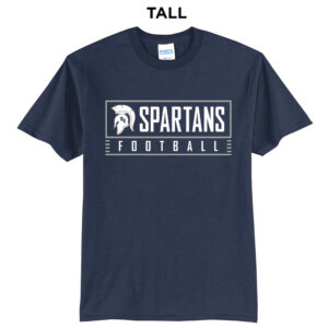 PV JR Football Tall Short Sleeve Tee-Navy