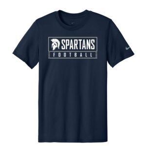 PV JR Football Nike Swoosh Sleeve rLegend Tee-College Navy
