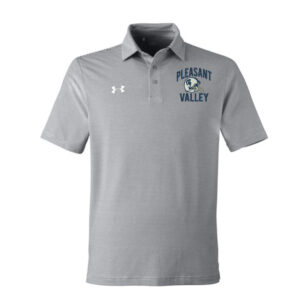PV JR Football Under Armour DRIVE Team Stripe Premium Polo -Mod Grey