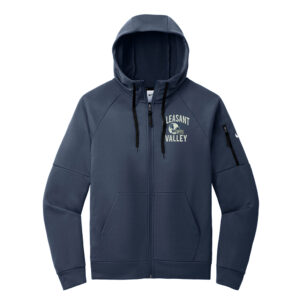 PV JR Football Nike men Therma FIT Pocket Full Zip Fleece Hoodie – Navy
