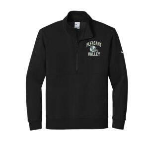 PV JR Football Nike Club Fleece Sleeve Swoosh 1/2 Zip – Black