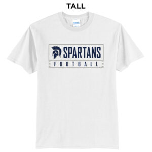 PV JR Football Tall Short Sleeve T Shirts – White