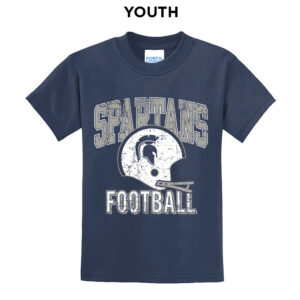 PV JR Football Youth Short Sleeve T Shirt – Navy