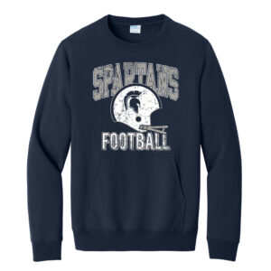 PV JR Football Unisex Core Fleece Crewneck Pocket Sweatshirt – Navy