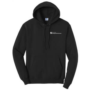 Plymouth Management Unisex Classic Core weight Cozy Pullover Hooded Sweatshirt-Black