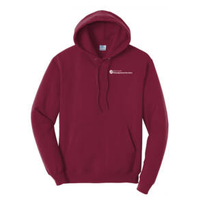 Plymouth Management Unisex Classic Core weight Cozy Pullover Hooded Sweatshirt-Cardinal