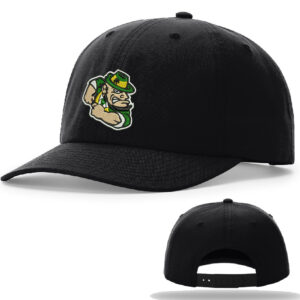 POP Richardson Relaxed 6 Panel Snapback premium canvas cap-Black