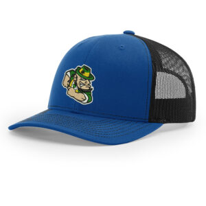 POP Richardson Pro Mesh Adjustable Trucker Cap Split-Royal/Black