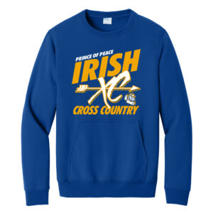 POP Unisex Core Fleece Crewneck Pocket Sweatshirt-Royal