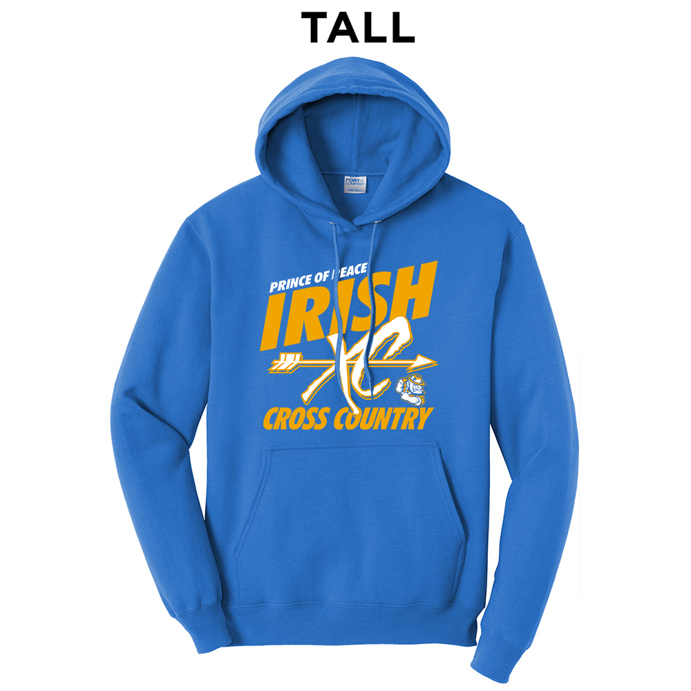 POP Tall Fleece Hooded Sweatshirt-Royal