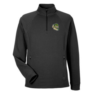POP North End Men’s Rhythm Waffle Quarter-Zip Pullover-Black