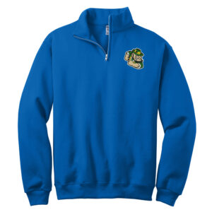 POP Jerzees NuBlend 1/4 Zip Cadet Collar Sweatshirt-Royal