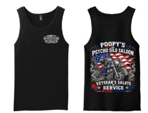 Poopys Veterans Ride District The Concert Men Tank-Black
