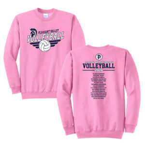 PV Volleyball Unisex Core Fleece Crewneck Sweatshirt – Candypink