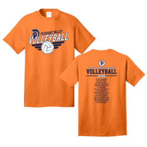 PV Volleyball Unisex Short Sleeve Tee-Neon Orange