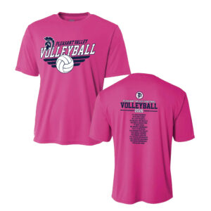 PV Volleyball Adult Cooling Performance Tshirt-Fuchsia