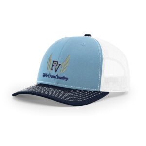 PV Girls CC Richardson Pro Crown Mesh Back Adjustable back cap Tri color-Columbia Blue/White/Navy