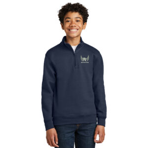 PV Girls CC  Youth Core Fleece 1/4 Zip Pullover Sweatshirt – Navy