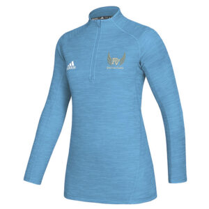 PV Girls CC Adidas Women’s Game Mode Performance 1/4 Zip-Light blue (XL, 2x)