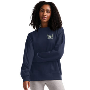 PV Girls CC Charles River Women’s Willow Mock Neck Sweatshirt – Navy