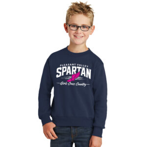 PV Girls CC  Youth Crewneck Sweatshirt -Navy