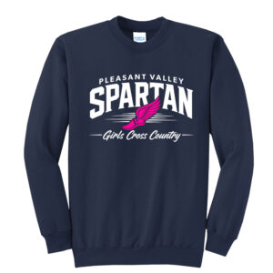 PV Girls CC Unisex Core Fleece Crewneck Sweatshirt – Navy