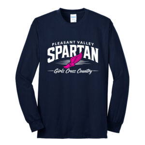 PV Girls CC Unisex Long Sleeve Core Blend T Shirt -Navy