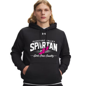 PV Girls CC Under Armour Men’s Team Icon Fleece Hoodie-Black