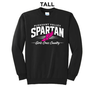 PV Girls CC Tall Fleece Crewneck Sweatshirt-Black